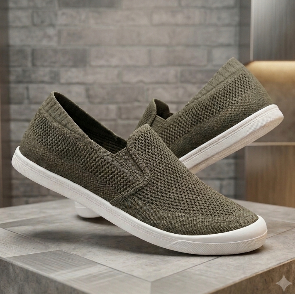 Aeropostale Olive Green Slip on Sneakers
